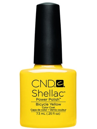 Лак для ногтей Shellac Paradise от CND Bicycle Yellow.