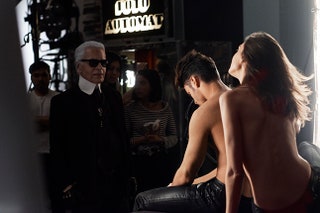 Кати Нешер и Батиста Джиабикони для Karl Lagerfeld