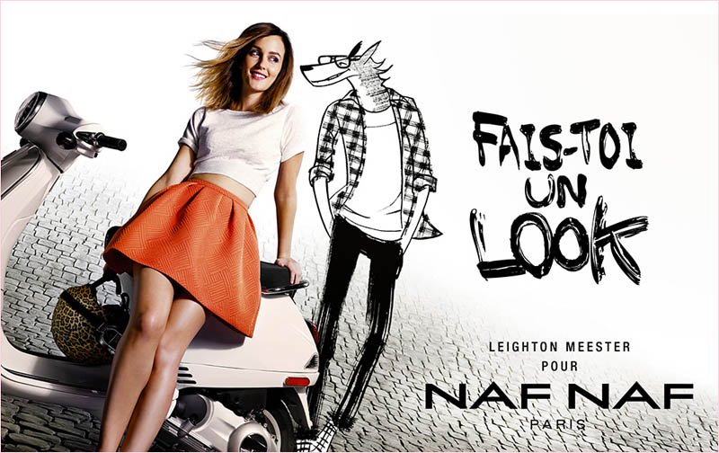 Лейтон Мистер в рекламной кампании Naf Naf