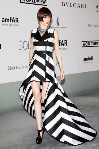 Коко Роша на вечере amfAR 22 мая 2014 года.
