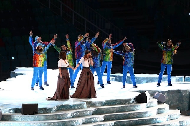 История в фотографиях Главные моменты церемонии открытия XXII зимних Олимпийских игр
