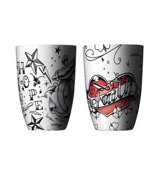 Керамические чашки 1510 руб. за набор из двух штук Ink Thermo Cup