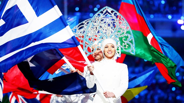 Главные моменты церемонии закрытия Олимпийских игр в Сочи в фотографиях
