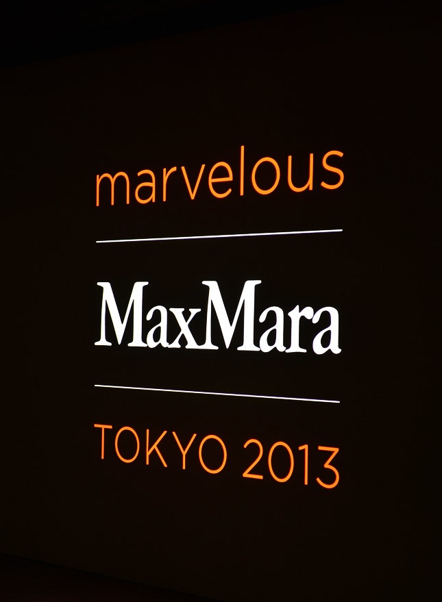 Показ MARVELOUS Max Mara Tokyo 2013