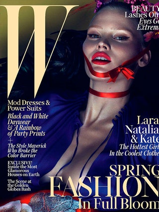 Лара Стоун на обложке W Magazine. Неординарная красавица Лара Стоун заключила контракты с L'Oral Paris и Calvin Klein ...