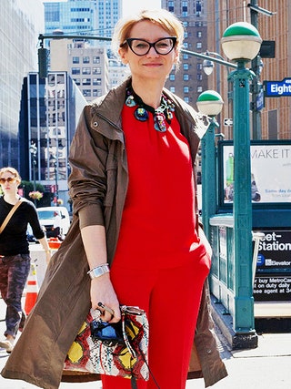 Эвелина на Неделе моды в НьюЙорке весналето 2014.
