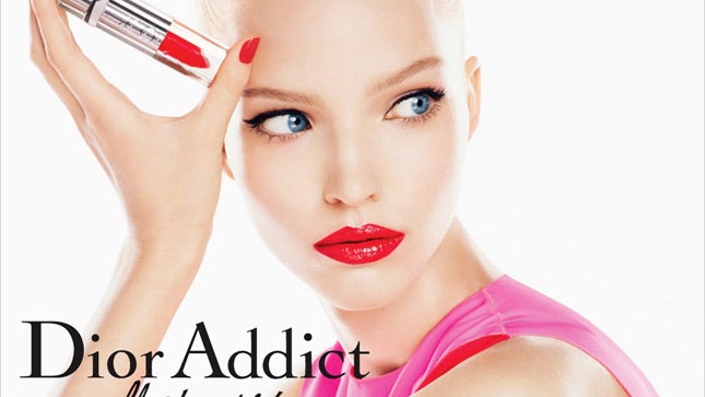 Чистое сияние Саша Лусс в рекламе помады Dior Addict