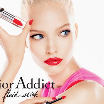 Чистое сияние: Саша Лусс в рекламе помады Dior Addict