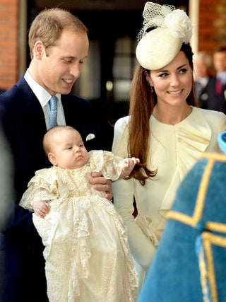 Принц Уильям и герцогиня Кэтрин с сыном Георгом