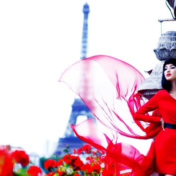Париж, я люблю тебя: модная съемка с блогером Gary Pepper Girl Николь Уорн