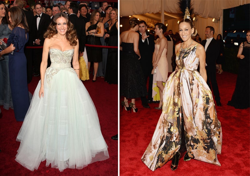 Сара Джессика Паркер на Academy Awards  и на quotPUNK Chaos To Couturequot Costume Institute Gala