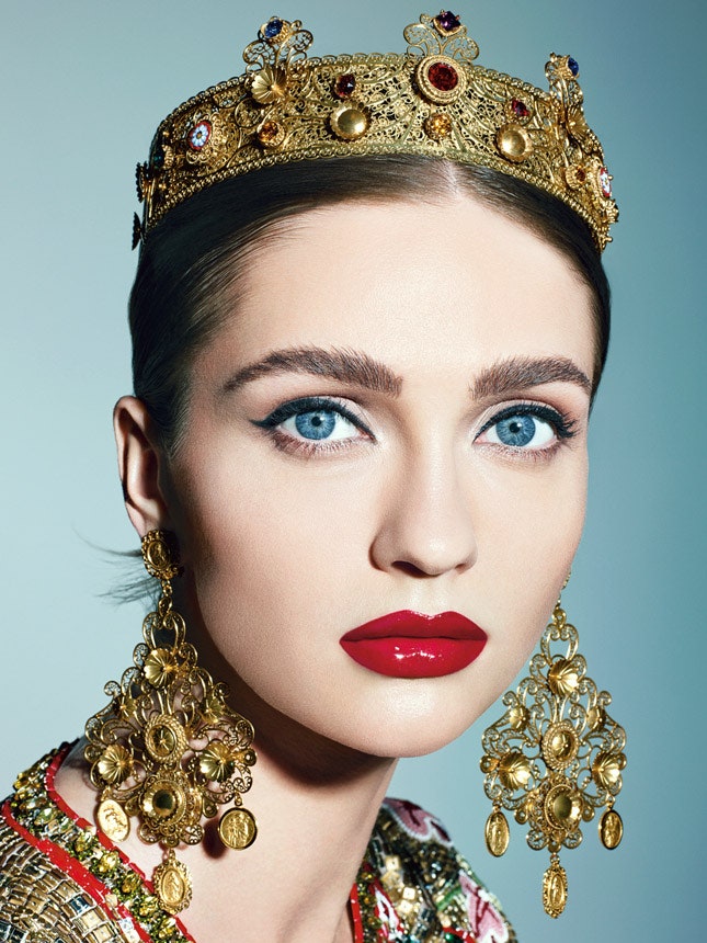 Кабы я была царица византийский макияж Dolce  Gabbana