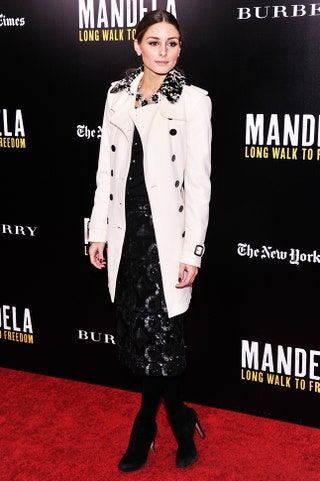 Оливия Палермо в Burberry Prorsum на премьере «Мандела долгий путь к свободе» в НьюЙорке
