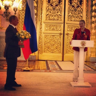 Владимир Путин и Анжелика Тиманина