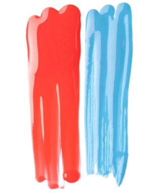 Слева — Sally Hansen Complete Salon Manicure 390 Firey Island 319 руб. Справа — Maybelline New York Colorama 651 Cool...
