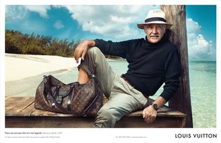 Шон Коннери в рекламной кампании Louis Vuitton
