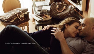 Теннисисты Штеффи Графф и Андре Агасси в рекламной кампании Louis Vuitton