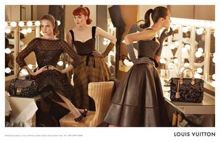 Наталья Водянова Карен Элсон и Кристи Терлингтон в рекламной кампании Louis Vuitton