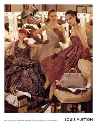 Наталья Водянова Карен Элсон и Кристи Терлингтон в рекламной кампании Louis Vuitton