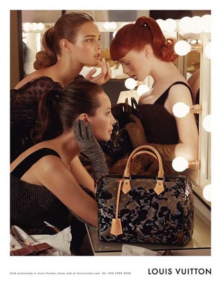 Наталья Водянова Карен Элсон и Кристи Терлингтон в рекламной кампании Louis Vuitton