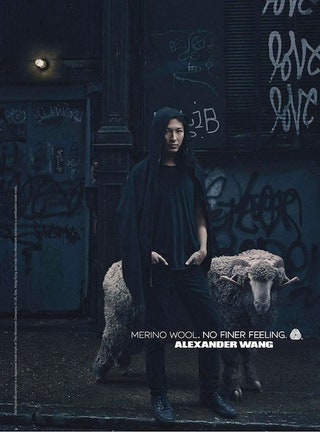 Александр Вэнг в рекламной кампании Woolmark