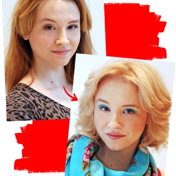 До и после: из шатенки в блондинку