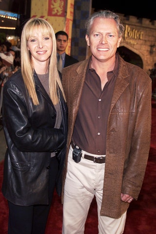 Лиза Кудроу с мужем Мишелем Стерном 2001 год