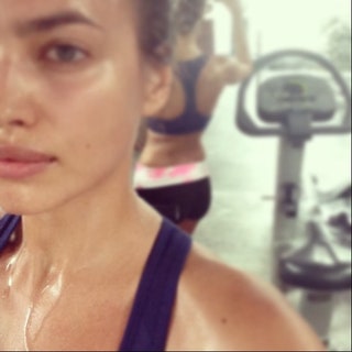 irinashayk — Ирина Шейк в спортзале...
