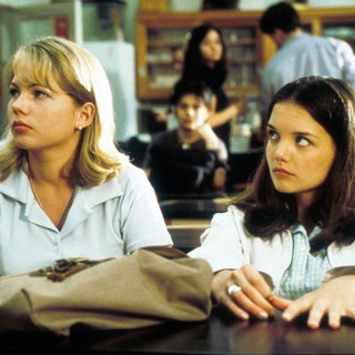 С Мишель Уильямс в сериале «Бухта Доусона» 1998. «Это кадр из пилотной серии. ­Мишель мне казалась классной ведь она...