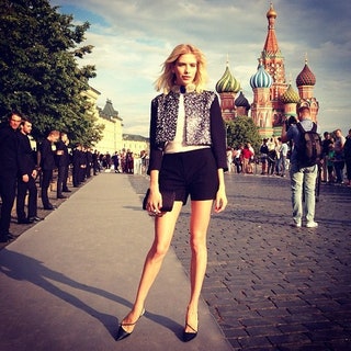 lenaperminova — Лена Перминова перед показом Dior