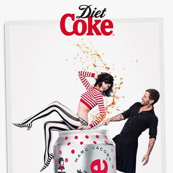 Марк Джейкобс и Гинта Лапина снялись для Diet Coke