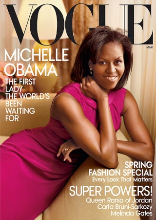 Только 2. первые леди побывали на обложке американского Vogue  Хиллари Клинтон и Мишель Обама.