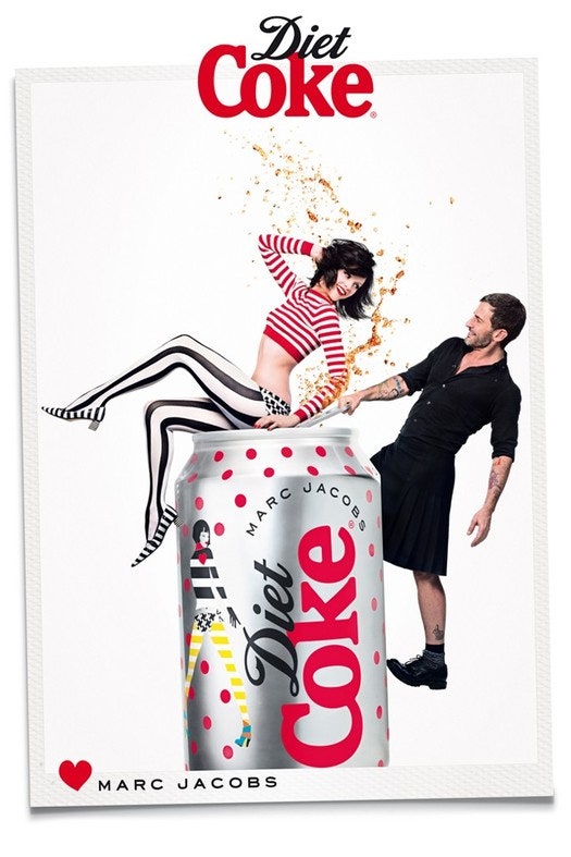Марк Джейкобс и Гинта Лапина в рекламе Diet Coke