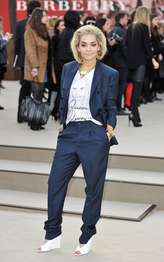 Звезды на показе Burberry Prorsum