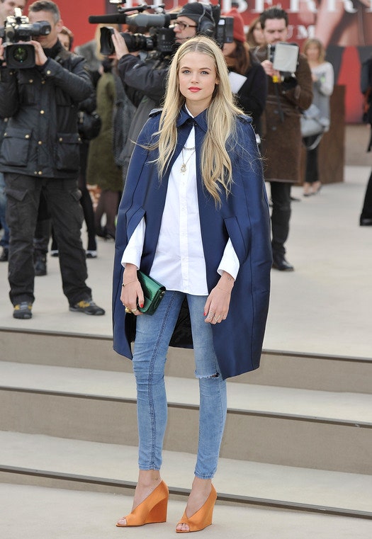 Звезды на показе Burberry Prorsum