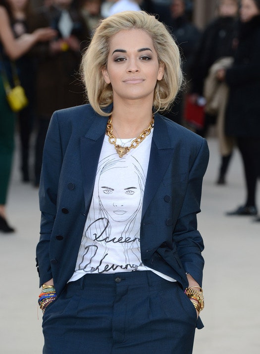 Звезды на показе Burberry Prorsum