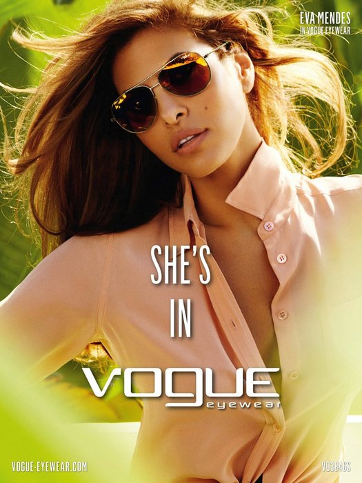 Ева Мендес для Vogue Eyewear