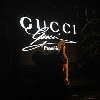На презентации аромата Gucci Premiere в Венеции. Блейк Лайвли выходит представлять аромат