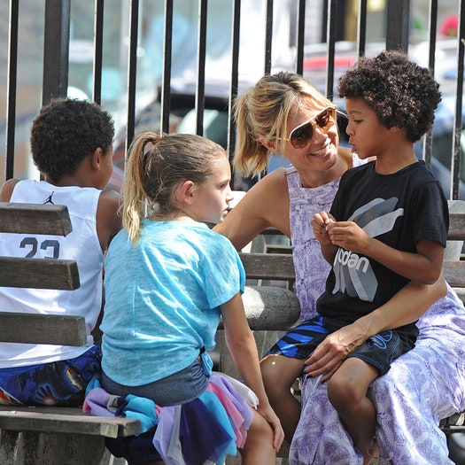 Хайди Клум проводит время с детьми