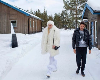 Модель Маша Кирсанова и Эрнест Мунтаниоль ведущий визажист Chanel в России и СНГ