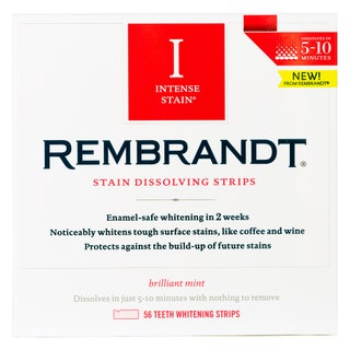 Rembrandt отбеливающие полоски Intense Stain Dissolving Strips цена по запросу. Мятные полоскипластыри клеются на зубы и...