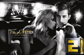 Марк Ронсон и Аня Рубик в рекламе Fan Di Fendi Pour Homme.