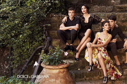 Моника Беллучи и Бьянка Балти фото для Dolce  Gabbana