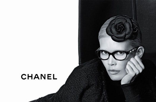 Клаудия Шиффер в очках Chanel