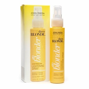 Осветление волос в домашних условиях спреем John Frieda Go Blonder