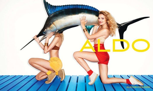 Лили Дональдсон в рекламе Aldo
