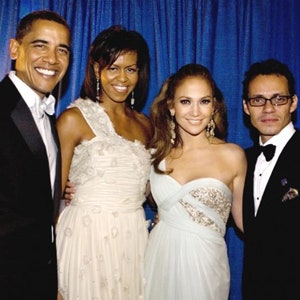 Барак Обама пригласил Дженнифер Лопес и Марка Энтони в гости