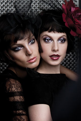 С Дарьей Вербовой в рекламной кампании осеннезимней коллекции макияжа French Coquettes от Lancôme.