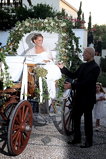 Принц Греции Николаос и Татьяна Блатник фото со свадьбы