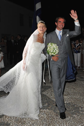 Принц Греции Николаос и Татьяна Блатник фото со свадьбы